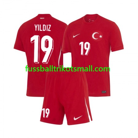 Fußballtrikots Türkei Kenan Yıldız 19 Kinder EURO 2024 Kurzarm Auswärts-trikot kaufen